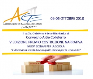 CONVEGNO A.ge COLLEFERRO V PREMIO COSTRUZIONE NARRATIVA