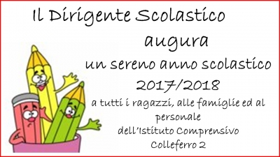 BUON ANNO SCOLASTICO !